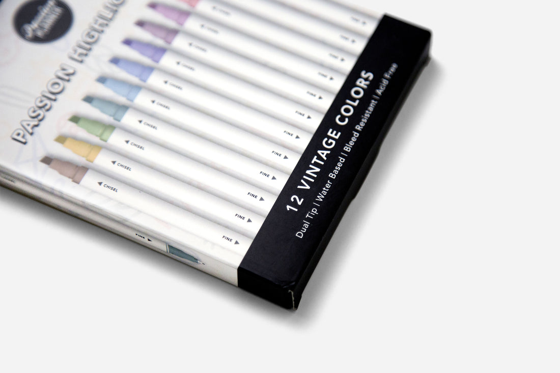 Passion Highlighters - Vintage (12-pack) - Passion Planner