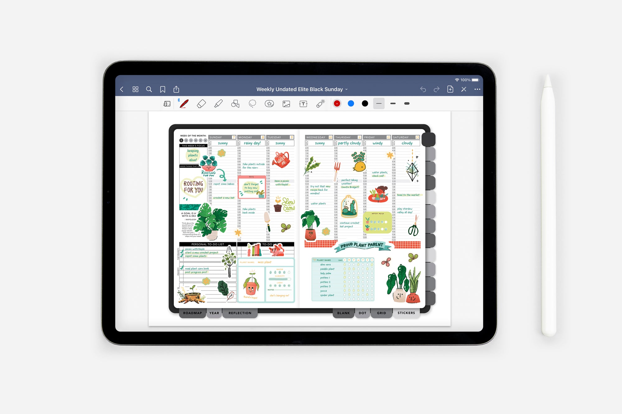 Digital Houseplants Sticker Book - Passion Planner