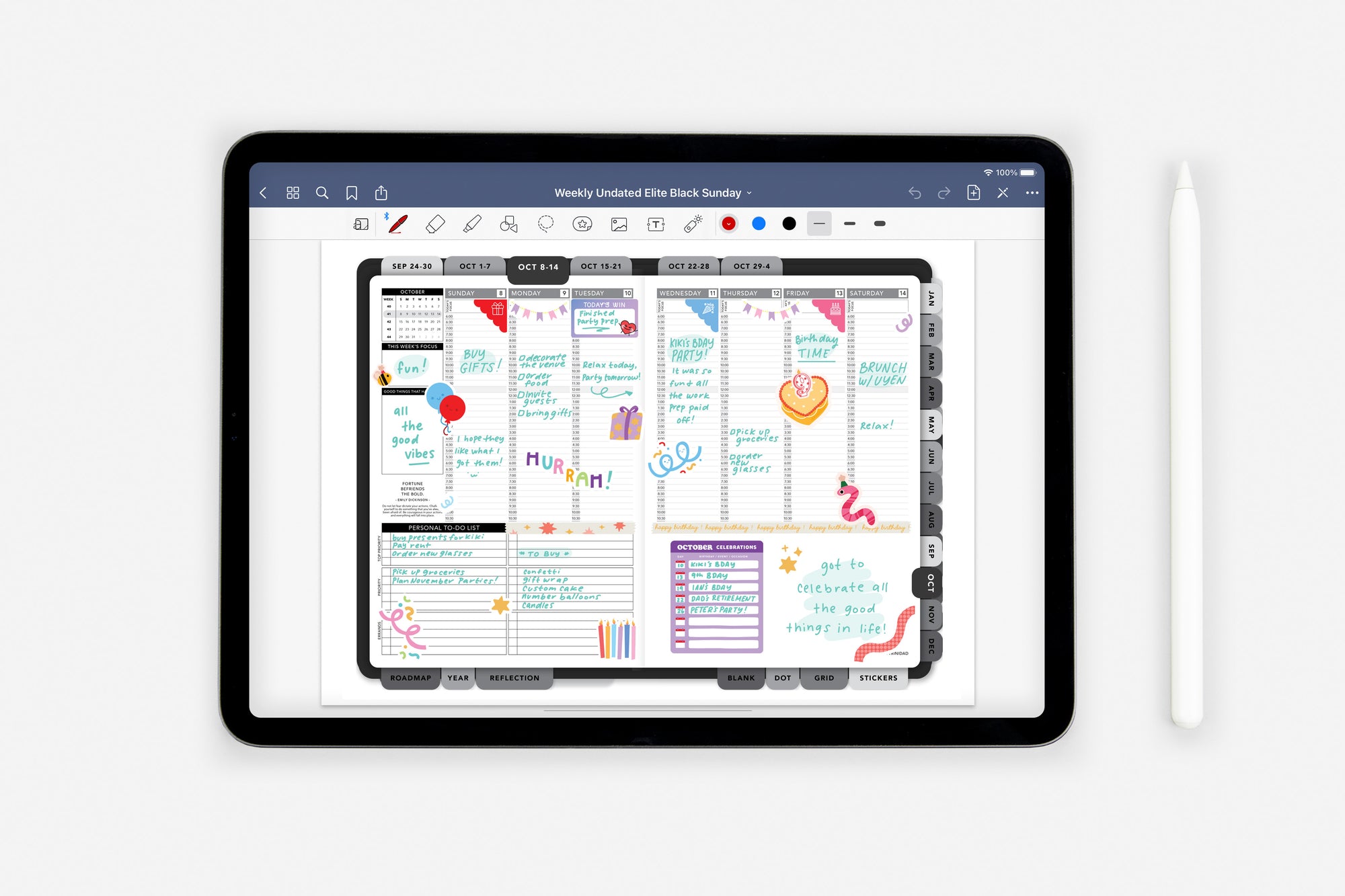 Digital Let's Celebrate! Sticker Book