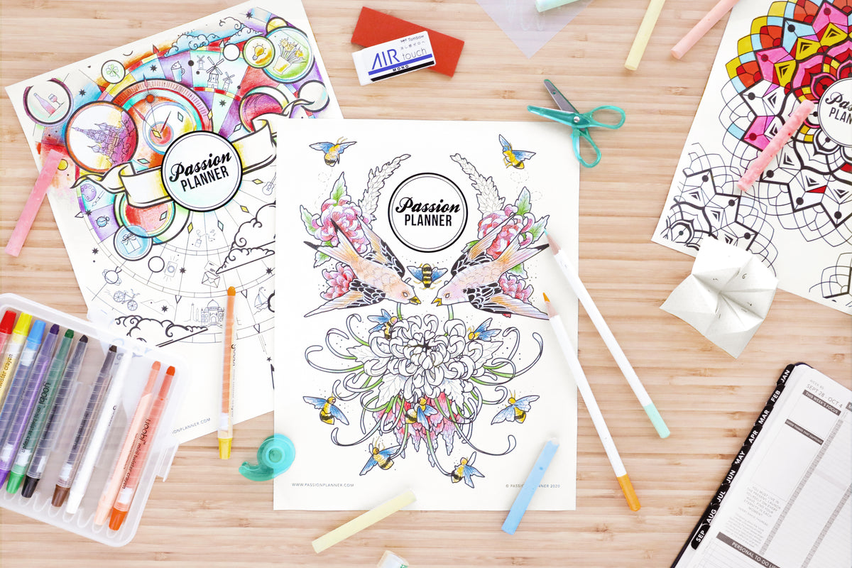 Coloraging Pages Coloring Pages PDF | Free Printable | Passion Planner