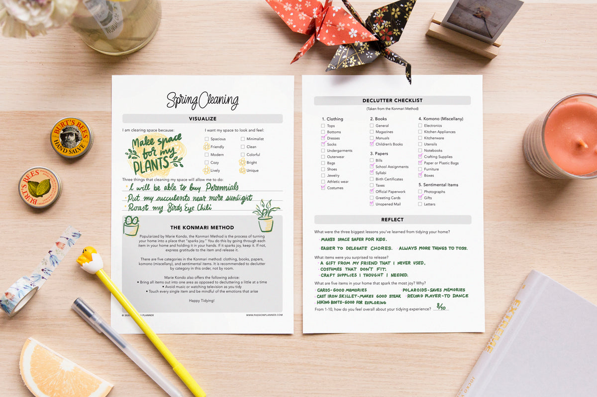 Spring Cleaning Guide PDF | Free Printable | Passion Planner