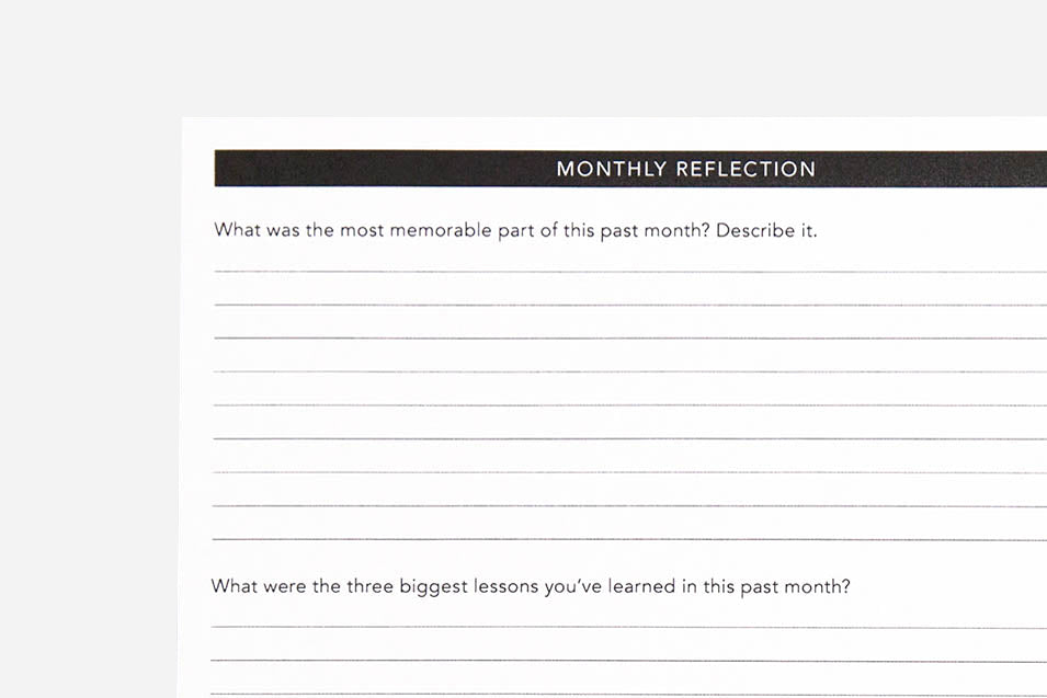 Monthly Reflection PDF Free Printable Passion Planner
