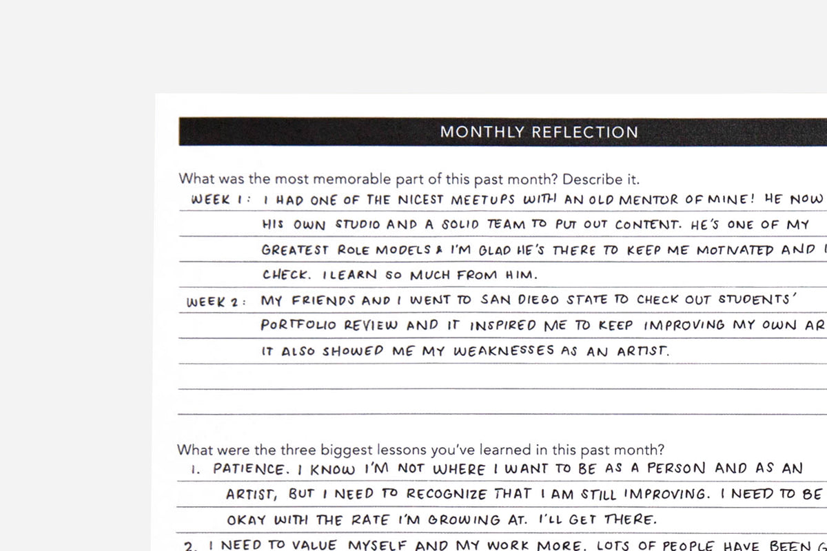 Monthly Reflection PDF | Free Printable | Passion Planner