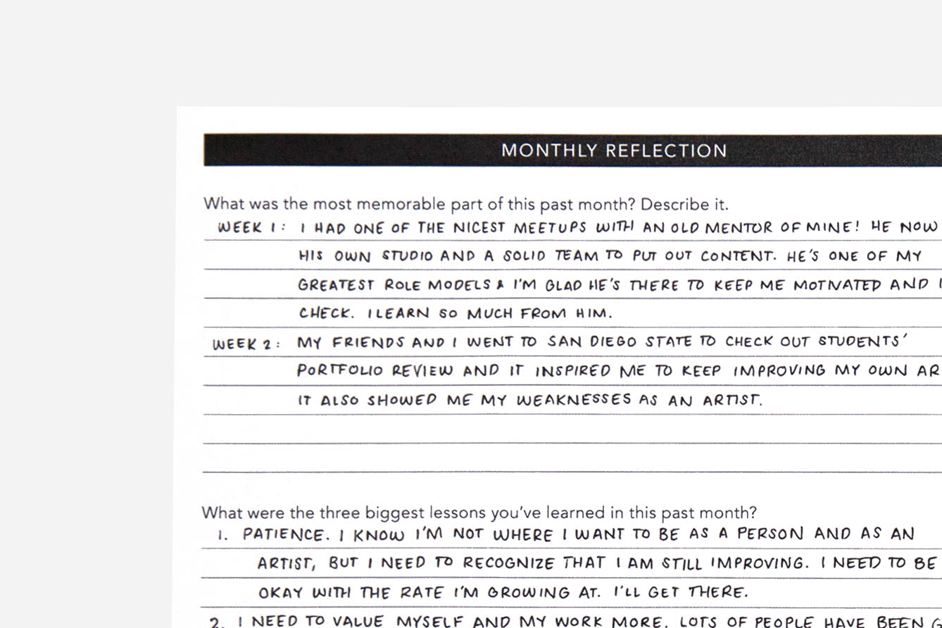 Monthy Reflections Monthly Reflection PDF | Free Printable | Passion Planner