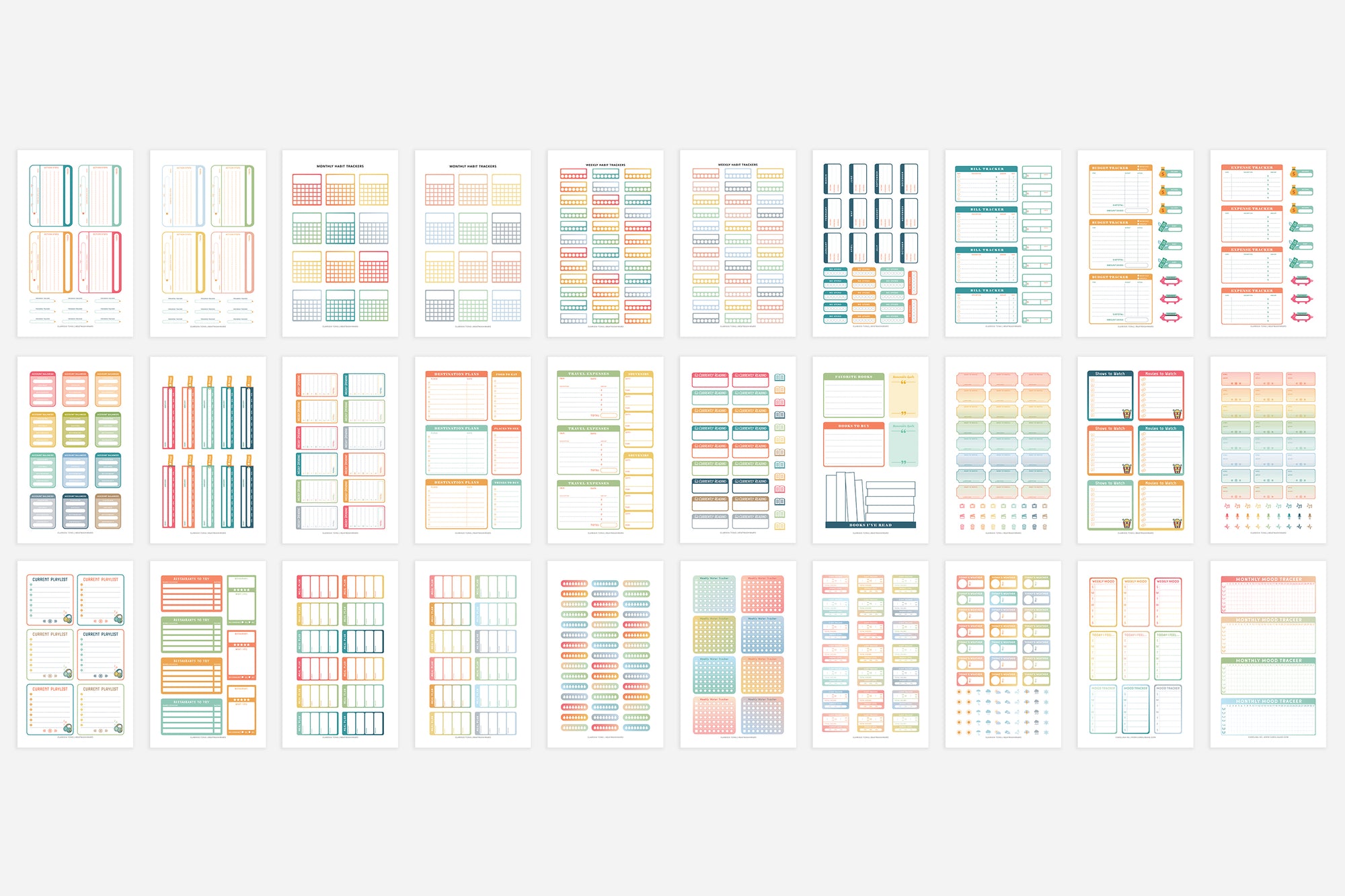 Functional Trackers Sticker Book - Passion Planner
