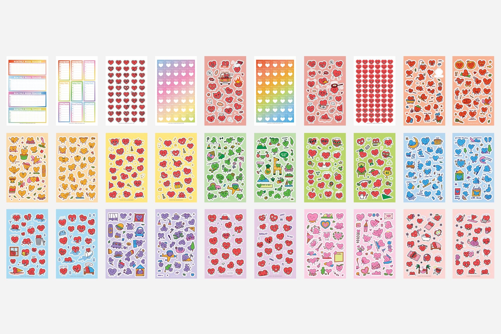 Digital All the Feels - Hearto’s Emotions Sticker Book - Passion Planner