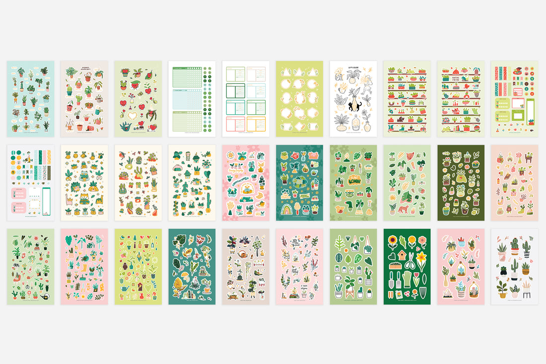 Houseplants Sticker Book - Passion Planner