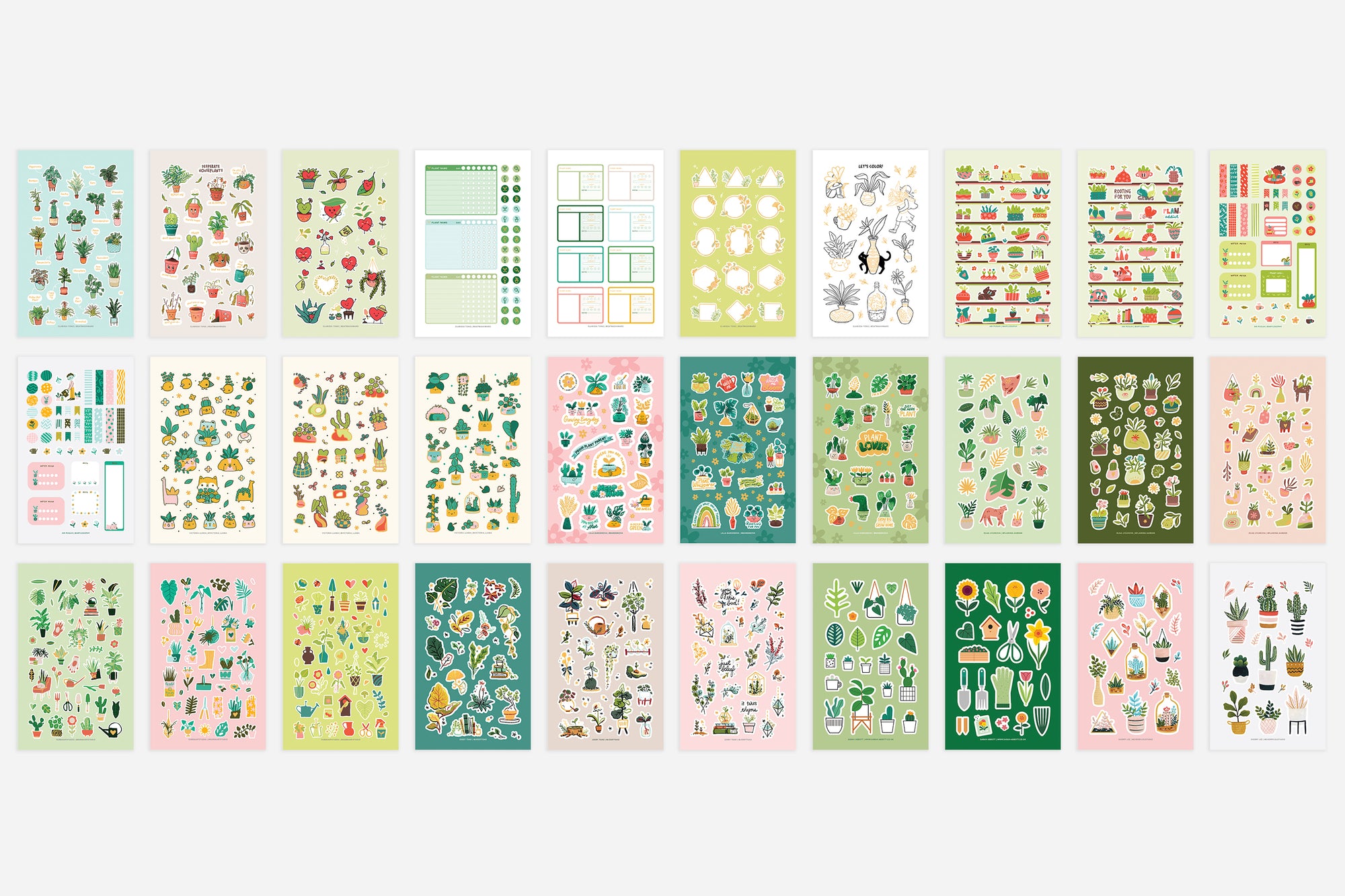 Houseplants Sticker Book - Passion Planner