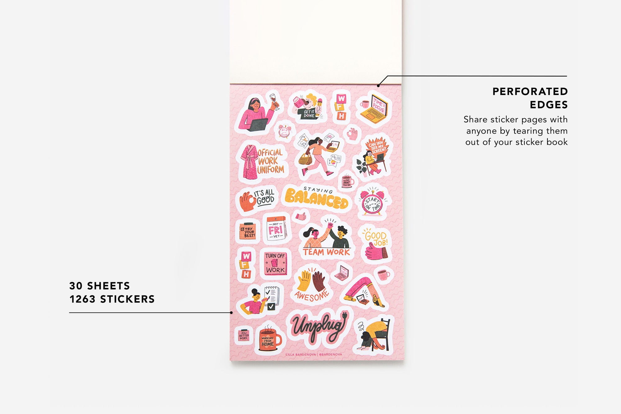 Adulting, Work and Everyday Life Sticker Book