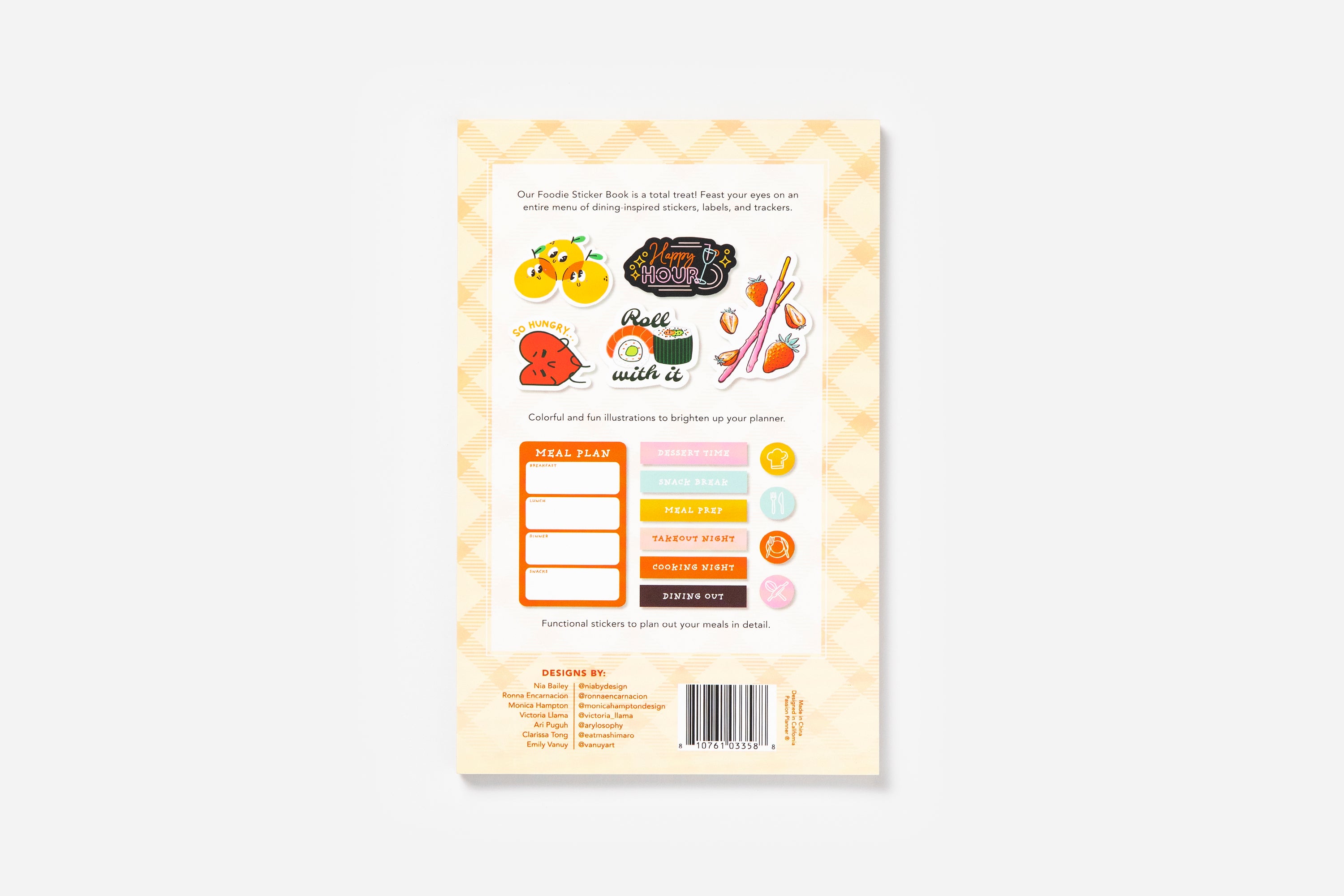 Let's Eat! Foodie Sticker Book - Passion Planner