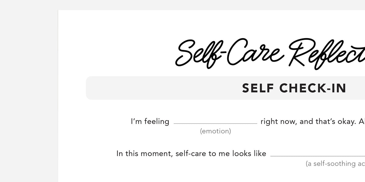 Self-Care Reflection PDF | Free Printable | Passion Planner