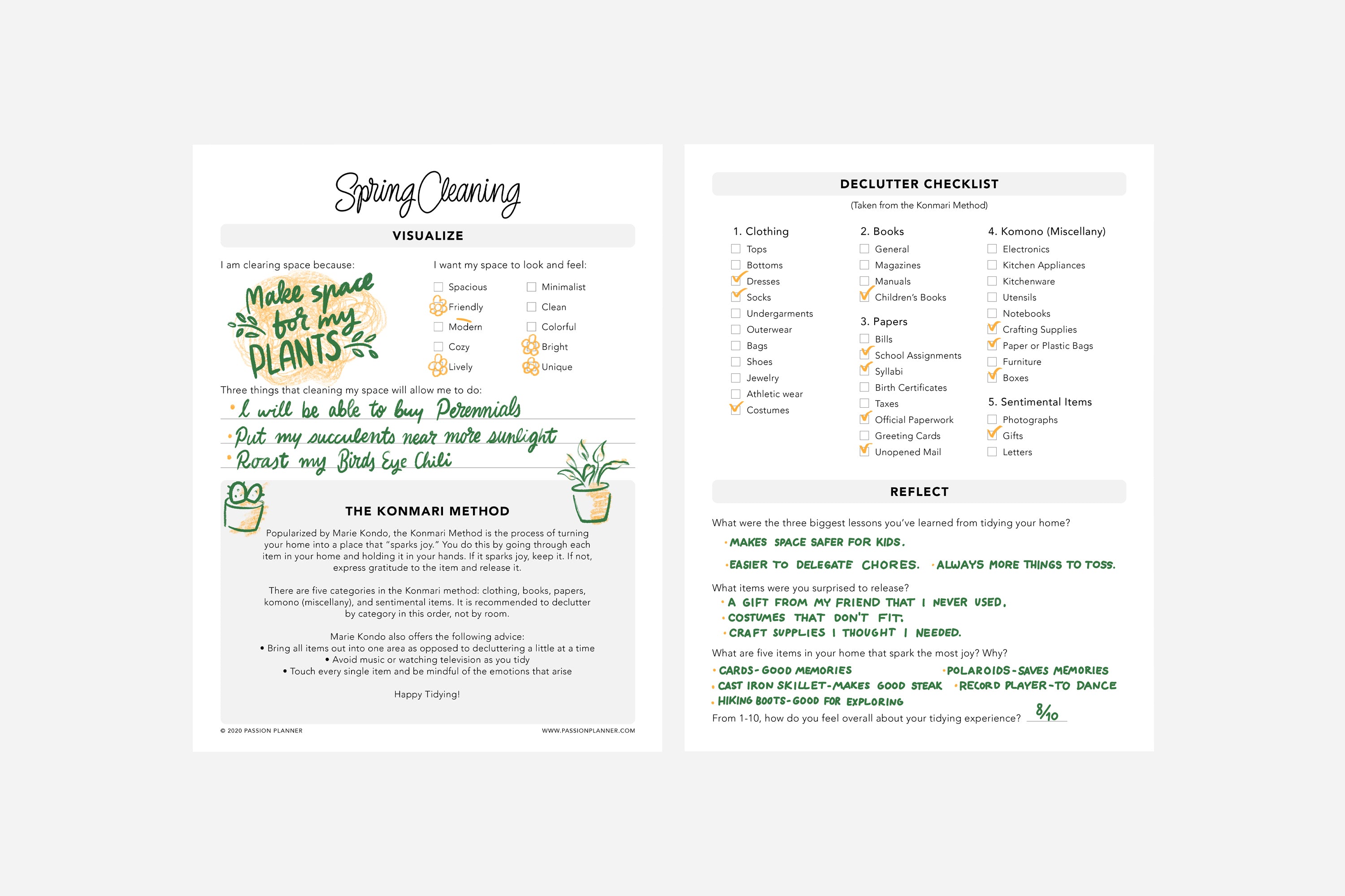 Spring Cleaning Guide - Passion Planner
