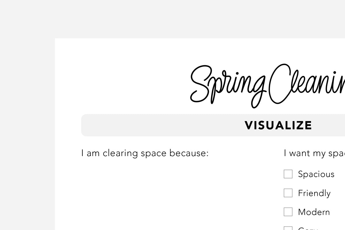 Spring Cleaning Guide - Passion Planner