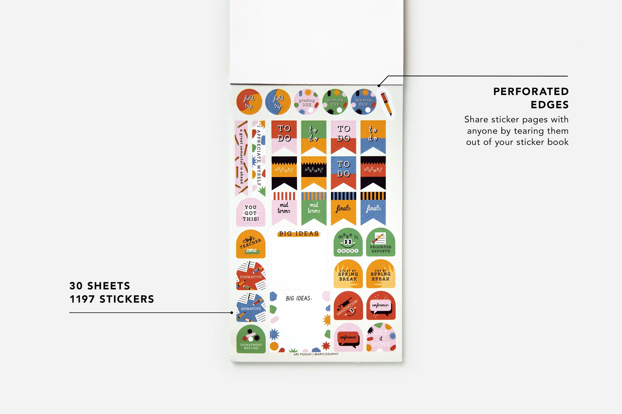 Teacher Sticker Book - Passion Planner