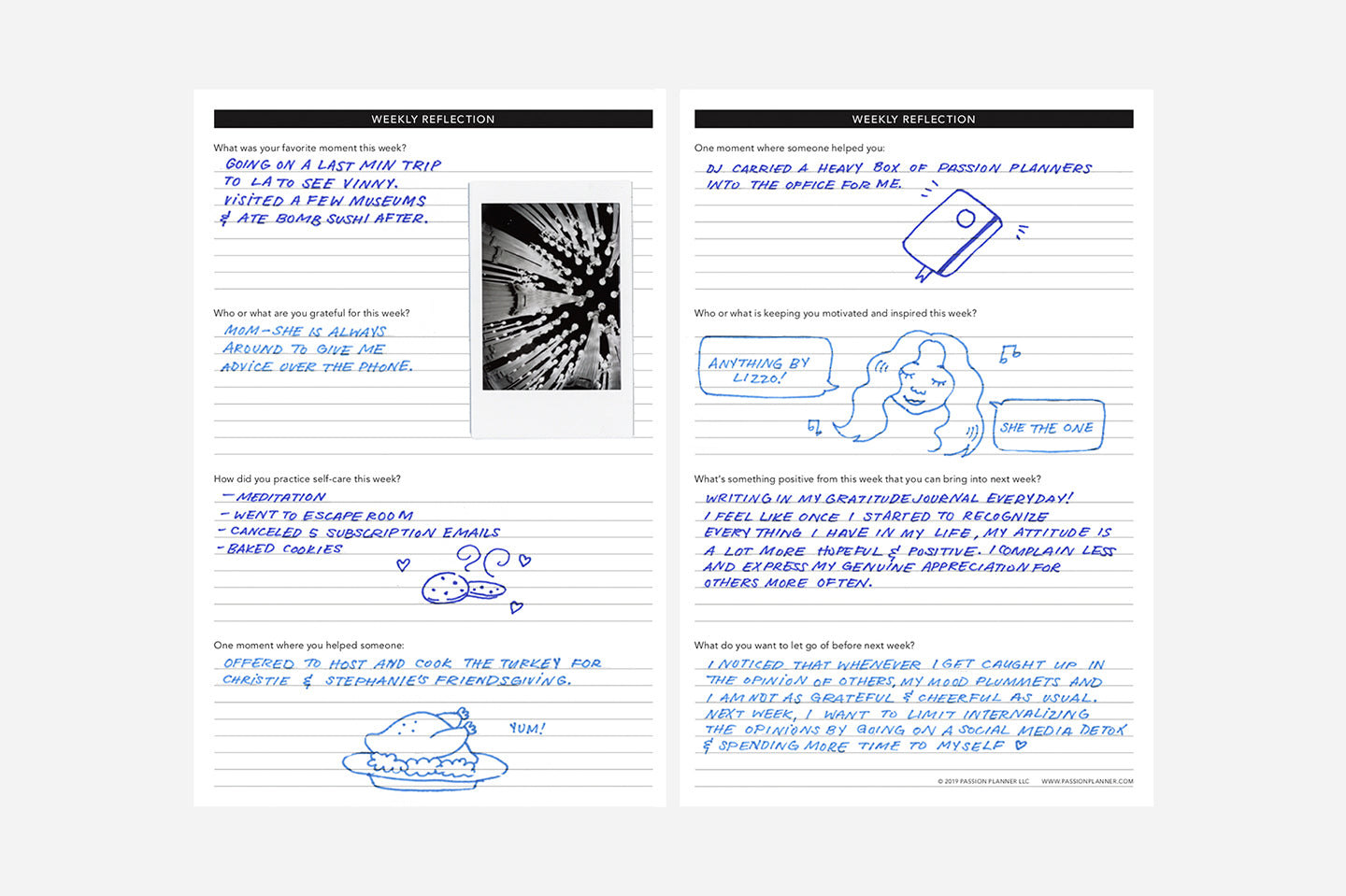 Weekly Reflection - Passion Planner
