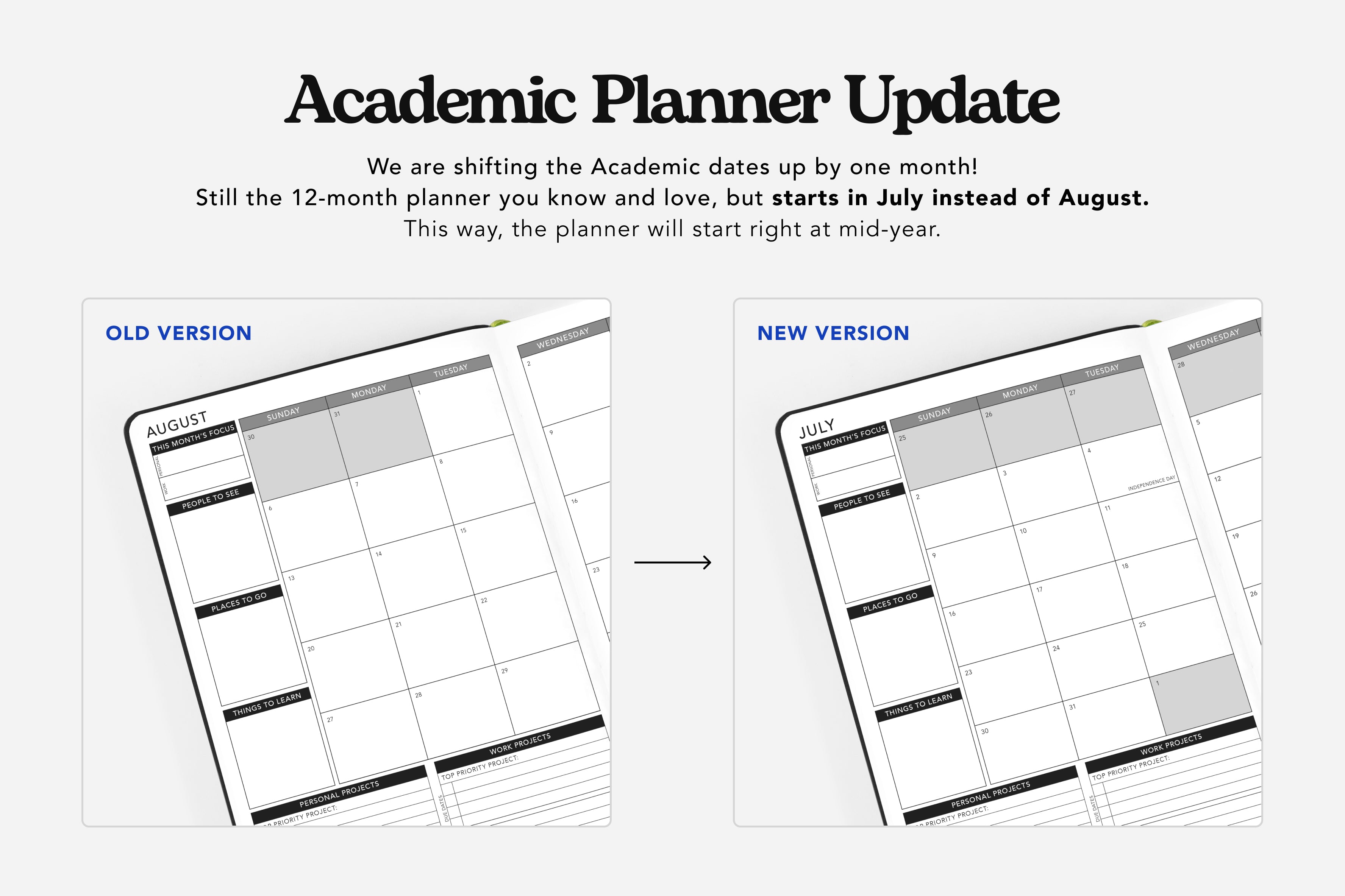 Weekly '23-'24 Academic Planner Digital Gray