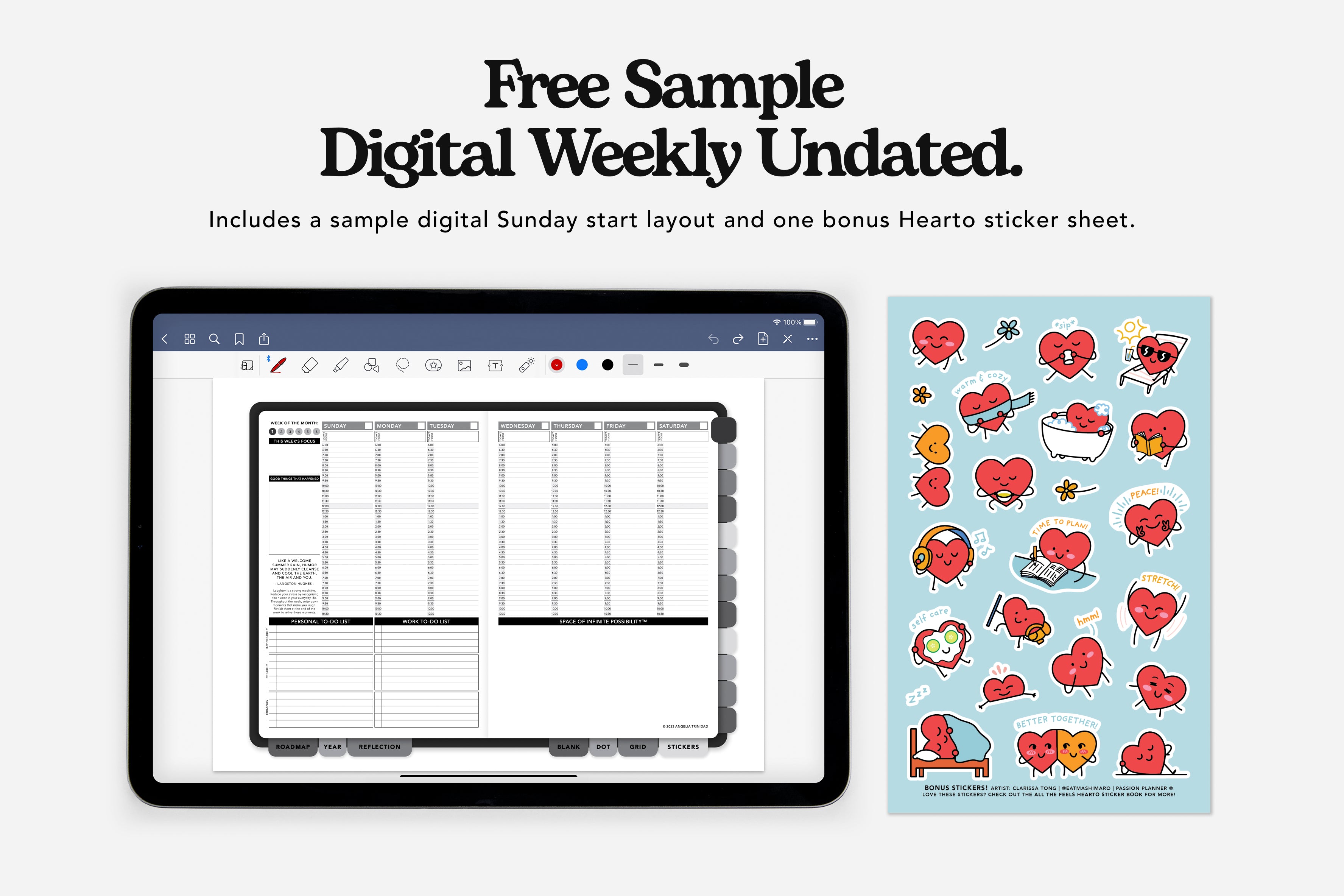 FREE Digital Planner Sample Passion Planner