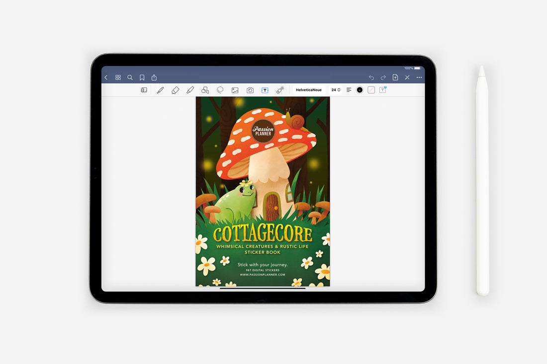 Digital Cottagecore - Whimsical Creatures and Rustic Life Sticker Book