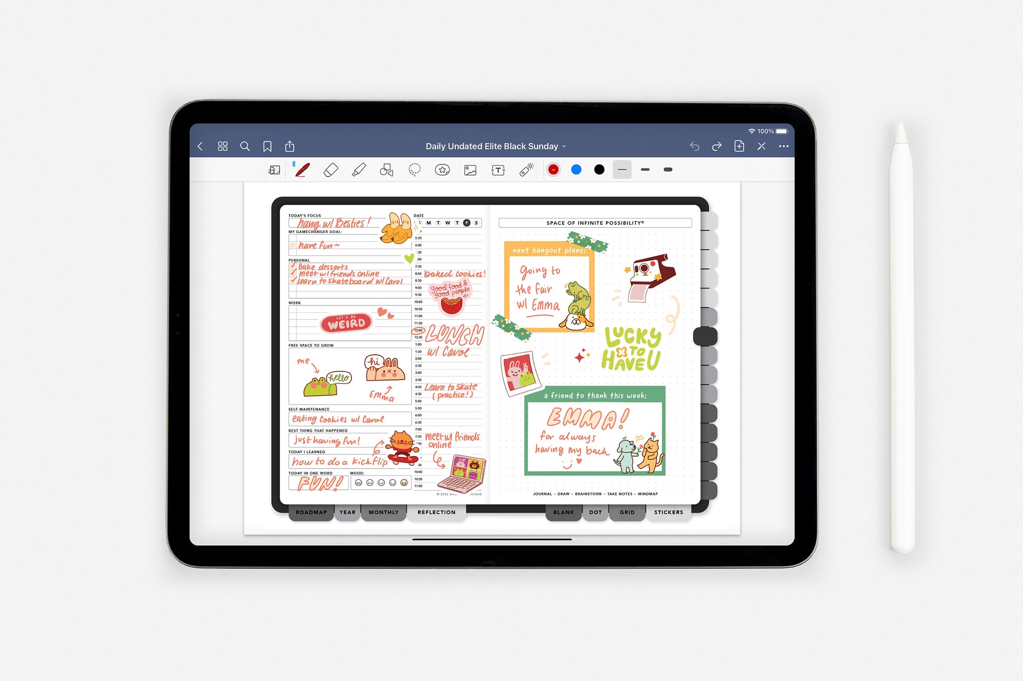 Digital Friendship Sticker Book